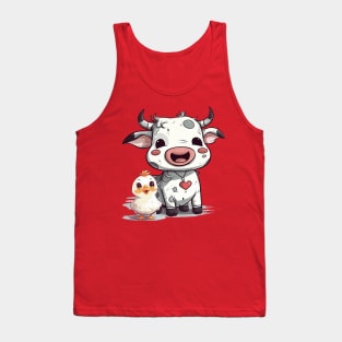 Chicken and cow Tank Top